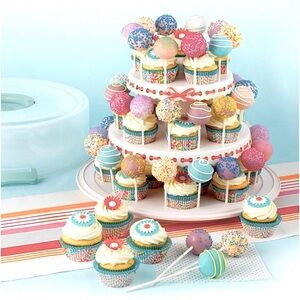 Sweet Creation 3 Tier Cupcake & Cakepop Holder Carrier Display